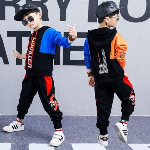 Children Clothing Sets Autumn Boys Clothing Tracksuit Set Fashion Letter Hoodie+Pants 2 Pcs Suits 5 6 8 10 11 Years Boys Clothes