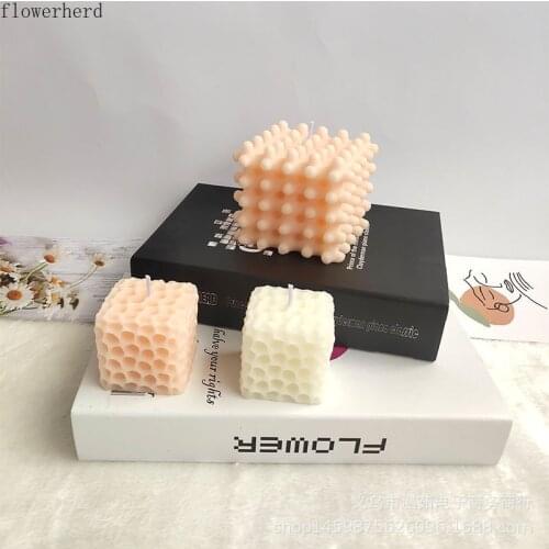 Square Honeycomb Candle Mold Fondant Cake Silicone Mold Candle Making Supplies Resin Mold Soap Form Fondant Mold Cake Decoration