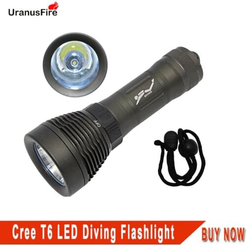 Powerful LED Diving Flashlight XML T6 linterna torch 1200 lumens 18650 26650 battery Rechargeable tactical waterproof Dive light