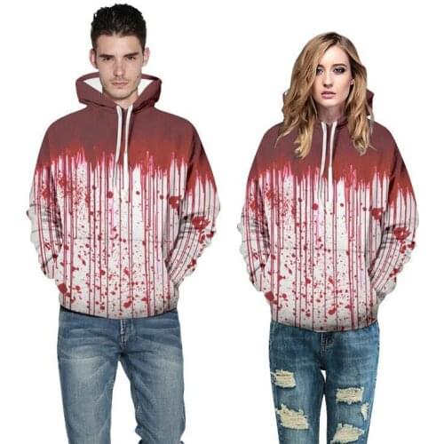 Men hooded sweatshirt spring/autumn new fashion printing Halloween men/women couples pullover hoodies casual sports sweatershirt