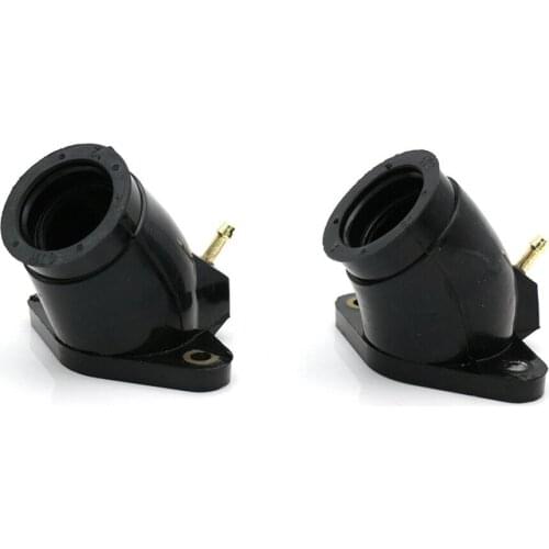Pair Rubber Carb Carburetor Intake Flange Boot Joint For Yamaha XVS600 Motorcycle
