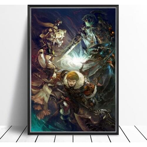 FINAL FANTASY XIV: Shadowbringers Video Game Canvas Poster Home Wall Painting Decoration (No Frame)