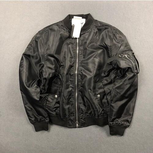 Plus size men autumn fashion loose stand collar pliot style cotton casual padded jacket