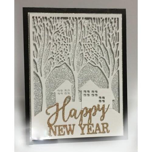 Merry Christmas Happy NEW YEAR Metal Cutting Dies Stencils DIY Scrapbooking Album Paper Cards Craft Embossing Word Dies