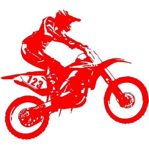 Motocross Stunts Motorcycle Reflective Car Truck Vehicle Decals Sticker Decor