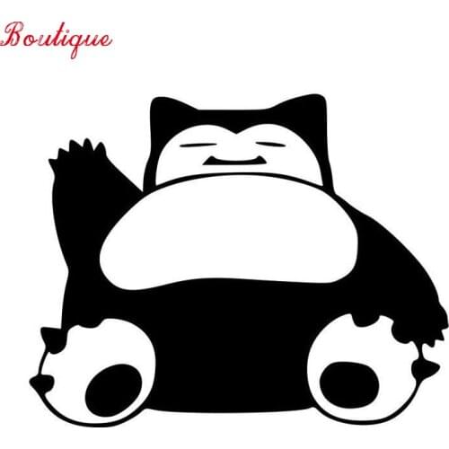 Waterproof and lovely 1 fun animal Pokemon snorax 15.2 * 11.9cmbmw Audi styling whole body car stickers and decals PVC