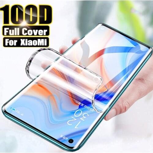 100D Screen Protector For Xiaomi Mi Note 10 Pro 8 Lite 9 HD Hydrogel Film For Xiaomi Mi 10 Ultra 8 Lite 9 SE A3 9T Pro Soft Film