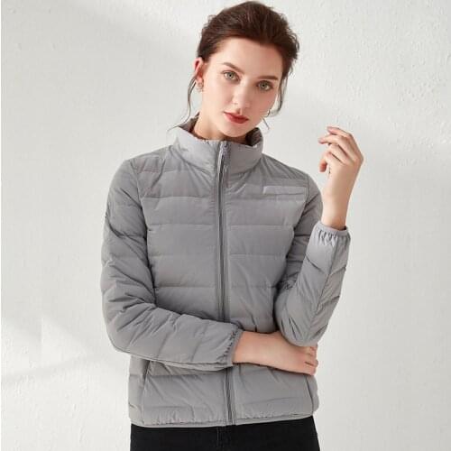 Female Solid Waterproof Seamless Outwear Womans Jacket Matt Fabric Ultra Light Winter 90% Duck Down Jackets Warm Coat Parka