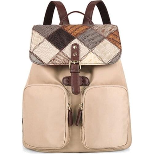 Backpack Female Tide 2021 New Real Cowhide schoolbag famous brand casual fashion mommy bag travel backpack shoulder bag