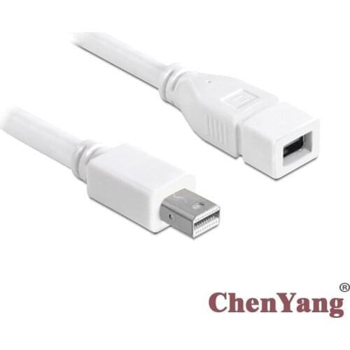 Zihan male Mini DisplayPort to Female Mini DP DisplayPort extension cable 1.8m 6ft for LED Cinema Display