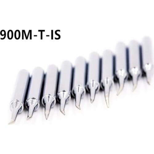 10pcs/ Lead-free Replaceable 900M-T-IS Soldering Iron Tips For Soldering Station free shipping