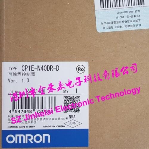 100% New and original CP1E-N40DR-D OMRON PLC