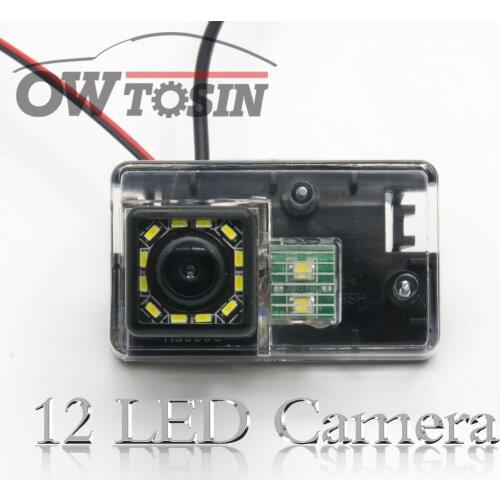 12 LED light Car Reverse Rear View Camera For Peugeot 206 207 306 307 308 406 407 5008 Partner Car Parking Waterproof Backup