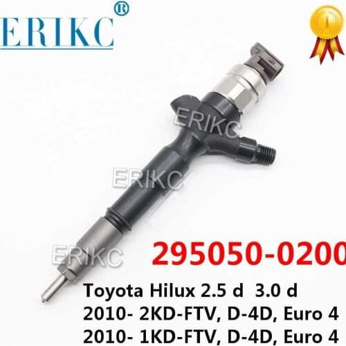 295050-0200 Diesel Common Rail Fuel Injector Nozzle SM 23670-0L090 23670-30400 Auto Engine Spare Part for Toyota Hilux 2.5
