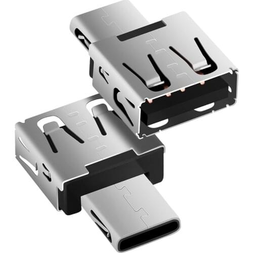 USB C Adapter Type C silver USB C Male to USB2.0 Femail OTG converter for devices with typec interface