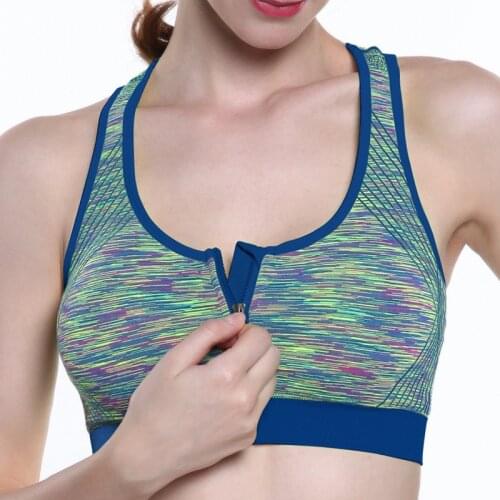 Seamless Push Up Yoga Bras For Women Zipper Bra Wireless Quick Dry Sleep Underwear Sports Active Women Bra