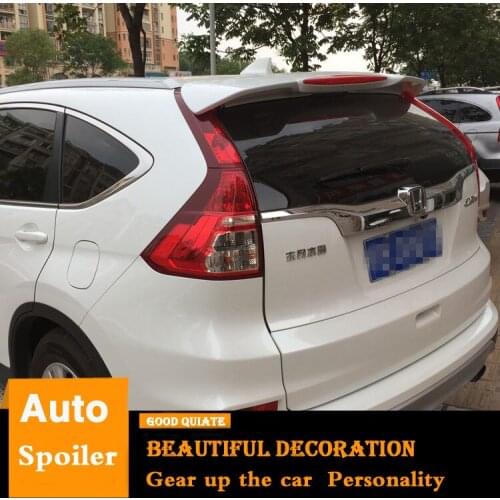 For Honda CR-V Spoiler 2012-2016 CRV High Quality ABS Material Car Rear Wing Primer Color Trunk Rear Top Spoiler Sport 2013 2014