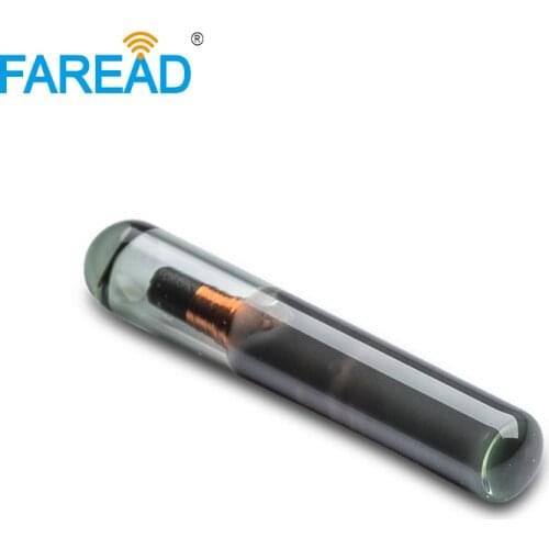 X10pcs RFID low frequency Glass tag 2.12x12mm FDX-B RFID bioglass capsule chip for dog animal tracking identity