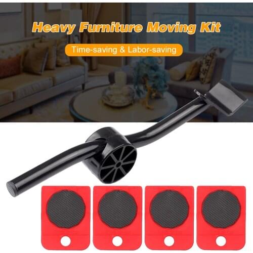 Heavy Furniture Moving Kit Easy Mover Appliance Roller Lifter Moving System with 4 Wheel Sliders Lifter Kit for Moving Sofa NEW