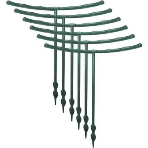 Bracket Support Garden Plastic Fall Prevention Potted Plants Vegetables Semi-circular 6Pcs Plant Cage