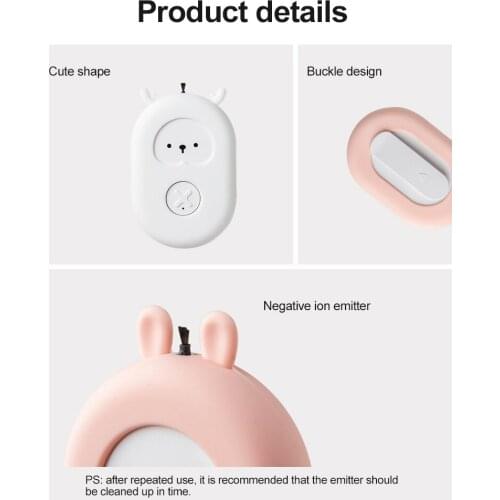 Mini Car Air Purifier Wearable Necklace USB Air Cleaner Portable Hanging Neck Rechargeable Air Purifier For Children Adult