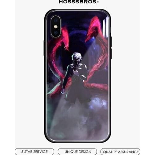 Ken Kaneki Tokyo Ghoul anime Soft silicone Glass Phone Case Shell Cover For iPhone 5 5S SE 6 6S 7 8 Plus X Xr Xs 11 Pro Max