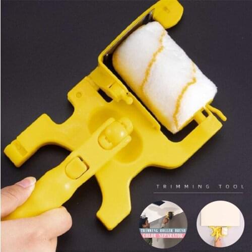 Wall Paint Brush Multi-function Roller Paint Brush Trimming Roller Brush Clean-cut Paint Edger Soft Brush With Corner Edge