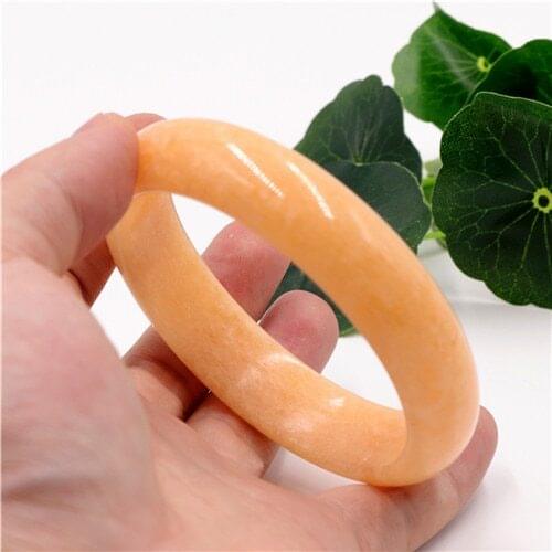 Natural Yellow Chinese Jade Bracelet Bangle Jewellery Fashion Accessories Woman Lucky Amulet