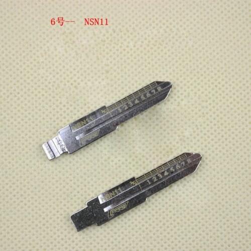 NO.06 NSN11 Replacement Key Blade for Nissan Blue Bird Cedric Car Key Blanks with scale mark