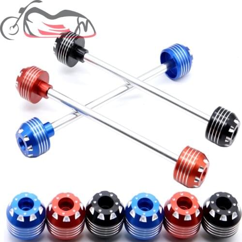 Front Axle Fork Crash Slider For KAWASAKI ZX-14R ZZR1400 GTR1400 ZX14R ZZR GTR 1400 2006-2017 Motorcycle Wheel Protector CNC