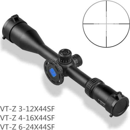 Discovery Rifle Scope 25.4mm Tube 3-12 4-16 6-24 Magnification Shockproof Side Parrallax wheel Wired Reticle