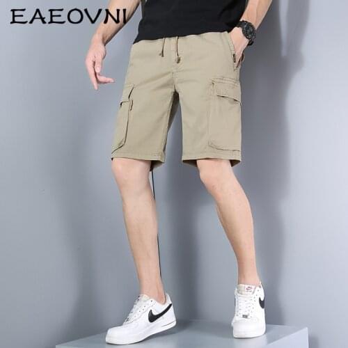 EAEOVNI Cargo Shorts Men Camouflage Summer Hot Sale Cotton Casual Men Short Pants Clothing Comfortable Camo Men Cargo Shorts
