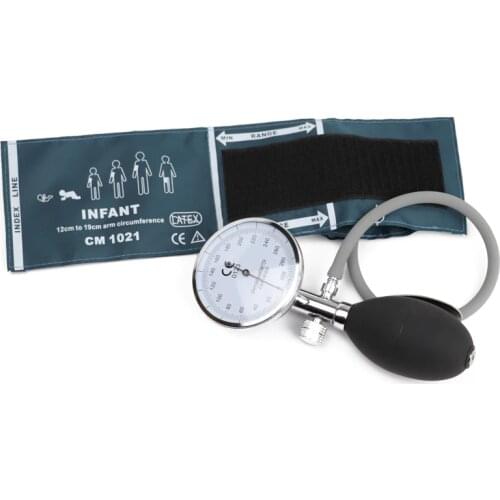 Infant Medical Blood Pressure Monitor BP Upper Cuff Tonometer Arm Aneroid Sphygmomanometer with Manual Pressure Gauge Meter