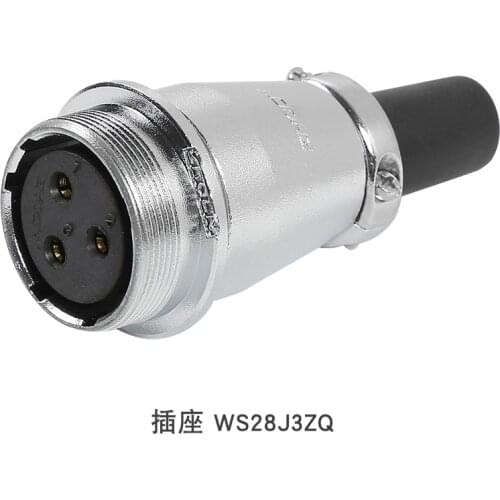 ZHQCN WS28 ZQ Circular Wire Panel Aviation Electrical Cable Connector Power Waterproof IP67 M28 2 3 4 7 10 12 16 17 20 24 26 Pin