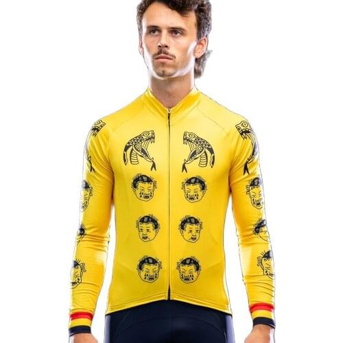 Hunter Winter Thermal Fleece Bicycle Long Sleeve Cycling Jersey Men Clothing Outdoor Bike Clothing Ropa Maillot Ciclismo Hombre
