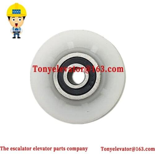 K200 K300 Elevator hall door wire rope pulley 47*6*608 OD47mm ID9mm W8mm Bearing 608 Use for Thyssen