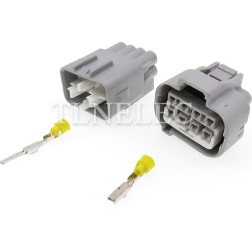 7282-7080-40 7283-7080-40 8 Pin Way Male Female Honda Accord XRV CRV Rear Radar Plug Headligh Auto Connector Plug