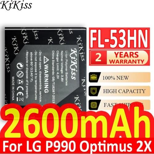 2600mAh FL-53HN For LG P990 Optimus 2X / 3D P920 P925 P993 P999 C729 SU660 FL 53HN Mobile Phone High Capacity Battery