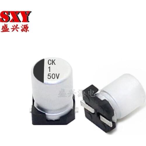 SMD aluminum electrolytic capacitor 4 x5.4mm 1UF 4.7UF 50V 10UF 16V 25V 22UF 16V