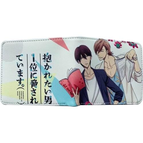 Anime Dakaretai Otoko 1-i ni Odosarete Imasu wallet Card Holder Business Card ID Holder with Coins Pocket