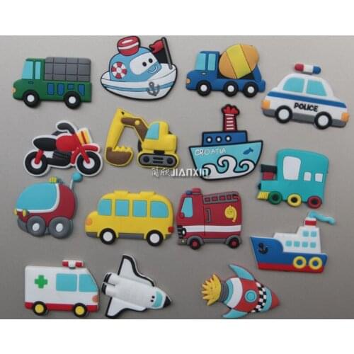 PVC soft plastic emergency vehicle aircraft ship spaceship concept car refrigerator sticker magnetic stickers