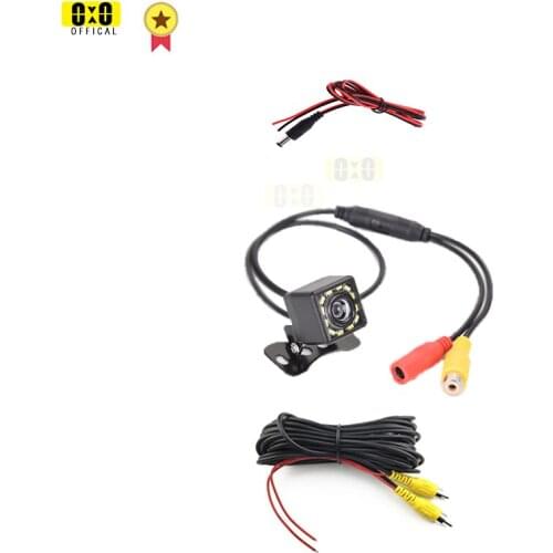 Car rear view camera HD rear view video vehicle camera Backup Reverse Camera 4 LED Night Vision Parking Camera Wide Angle