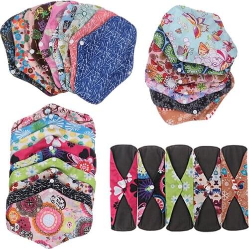 Panty Liner Cloth Menstrual Pad Mama Sanitary Reusable Soft Washable Charcoal Period Napkins