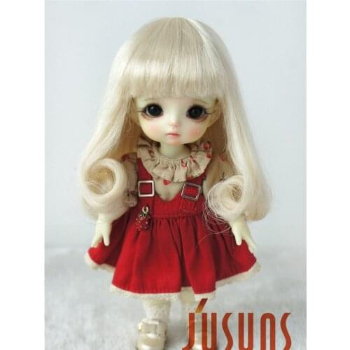 JD131 1/8 1/6 BJD doll wig Fashion doll synthetic mohair wig Pearl roll doll wigs 5-6inch 6-7inch doll accessories