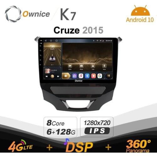 K7 Ownice 6G Ram 128G Rom Android 10.0 Car radio setero for Chevrolet 2015 Cruze Auto Audio 360 Panorama Optical 5G Wifi 4G LTE
