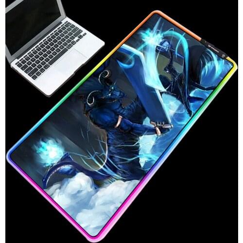 XGZ Anime Pads Glowing Colorful Table Mat Sword Art Online Mouse-pad RGB Durable Rubber Base Non-slip Game Player Desk Mats