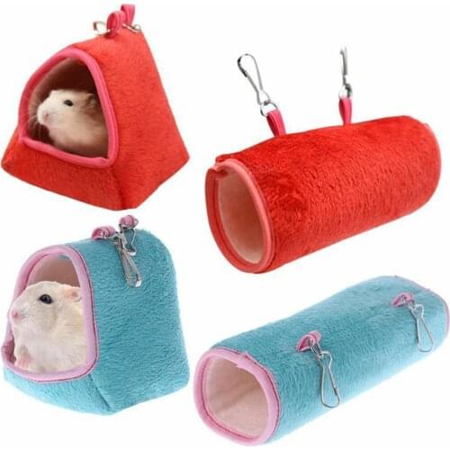 Cute Pet House Winter Warm Hamster Hanging Cage Hammock for Sleeping