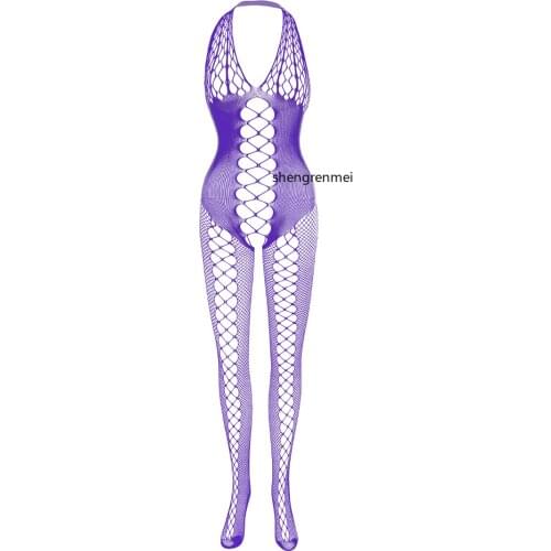 Mens Pajama Hollow Out Cross Mesh Lingerie One Piece Male Underwear Medias Husband Fun Sexy Nightwear Teddies & Bodysuits