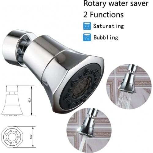360 Degree Rotary Swivel Faucet Nozzle Anti-splash Water Filter Adapter Shower Head Bubbler Saver Tap Bathroom Kitchen Tools