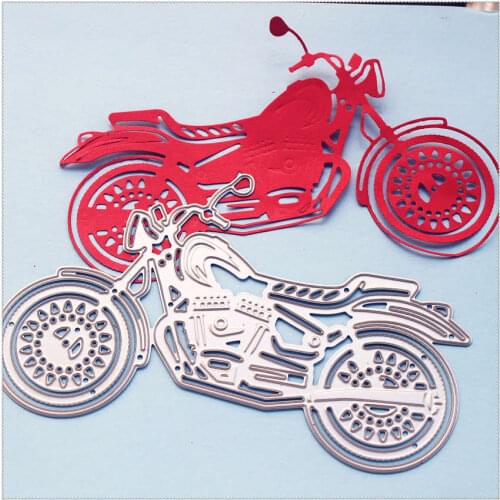 PANFELOU Metal craft Delicate motorcycle paper die cutting dies for Scrapbooking/DIY Easter wedding Halloween cards